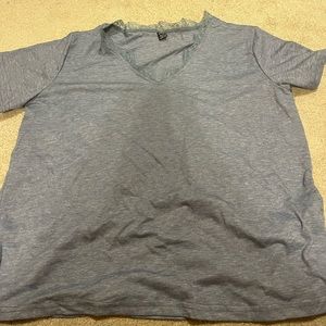 Lace tee shirt form shein